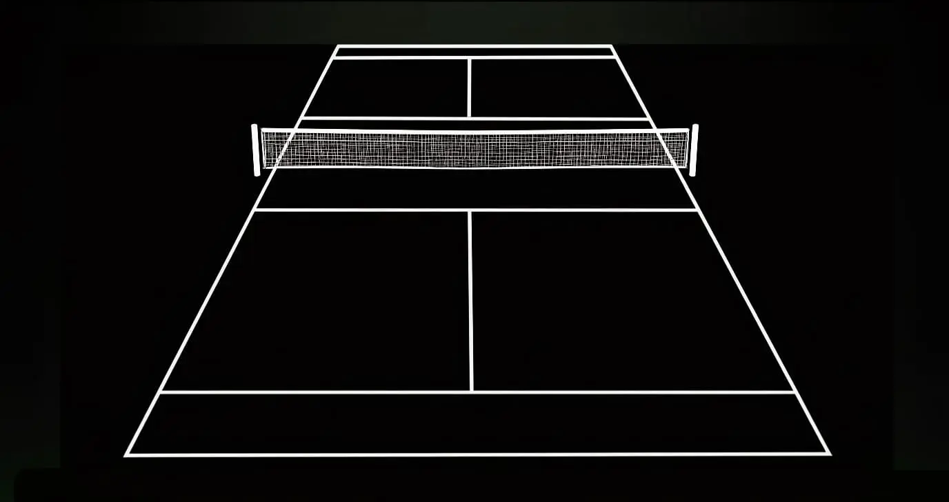Pista de Tennikball: deporte de raqueta dinámico y juego aéreo en pista pequeña